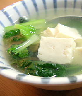 ターサイと豆腐のおいしいスープ
