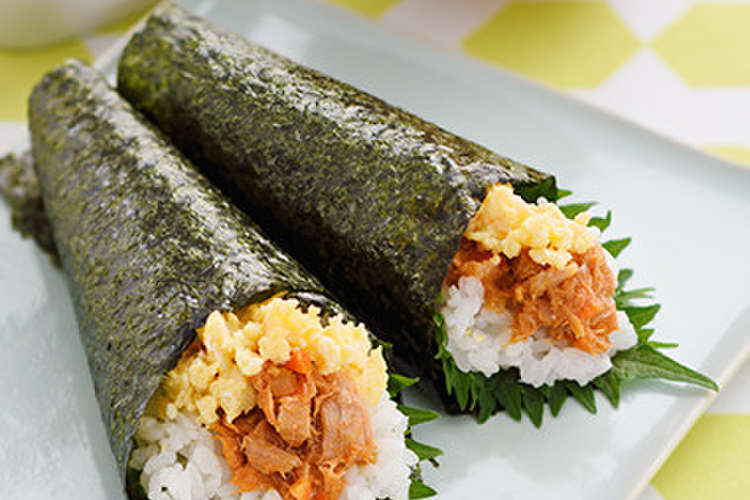 シーチキンと玉子そぼろ手巻き寿司 レシピ 作り方 By はごろもフーズ クックパッド 簡単おいしいみんなのレシピが371万品