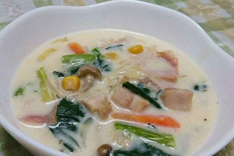 ルーなし ほうれん草のクリームシチュー レシピ 作り方 By のり子のおかず クックパッド 簡単おいしいみんなのレシピが353万品