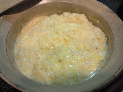 玄米ご飯のチーズリゾットの写真