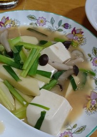 液味噌で簡単★筍と豆腐の味噌煮込み