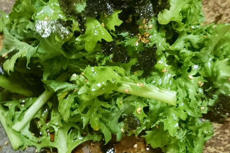 簡単美味しい わさび菜のサラダ レシピ 作り方 By たったふたりのｒ クックパッド 簡単おいしいみんなのレシピが376万品