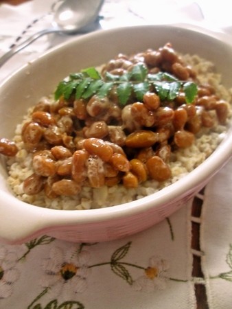 朝食に♬簡単☆オートミールの納豆リゾットの画像
