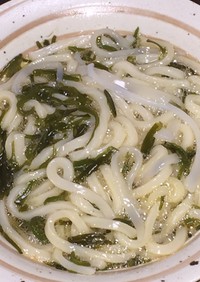 簡単めちゃウマ イカめかぶうどん