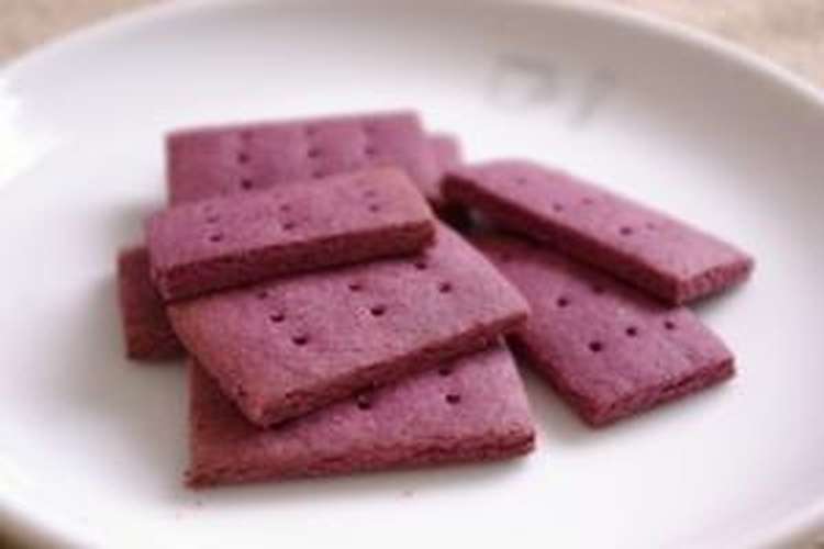 簡単 ヘルシー紫芋クッキー 無卵 牛乳 レシピ 作り方 By コウキチ クックパッド 簡単おいしいみんなのレシピが361万品