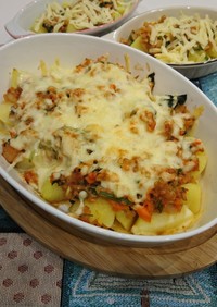 野菜たっぷり⭐じゃが芋とツナのチーズ焼き