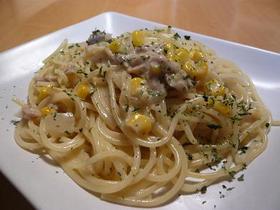 白菜とツナのクリームパスタ♪