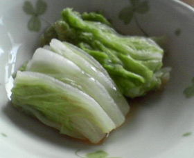 すぐにおいしい 白菜のひたし