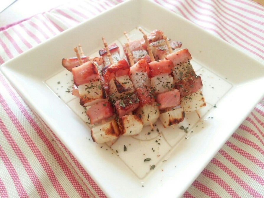 お弁当にも♪山芋とベーコンのコロコロ串☆の画像