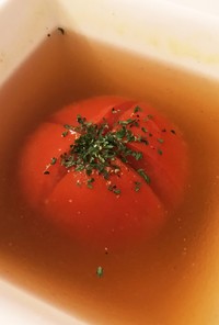 電子レンジで簡単！トマトまるごとスープ♡