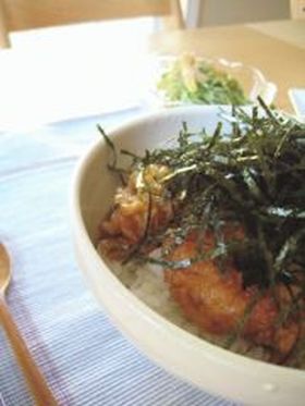 残りものでシーフードどんぶり