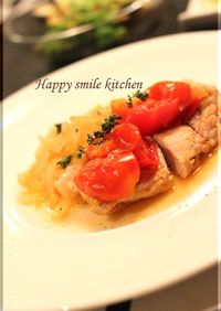ノンオイル☆豚肉のトマト煮