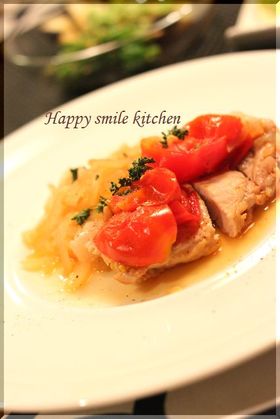 ノンオイル☆豚肉のトマト煮