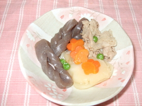●○豚とこんにゃくを炊きました○●
