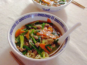 寒い日に…トロっと速攻あったかラーメン。