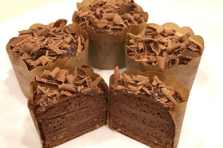 バレンタイン 本格チョコレートケーキプチ レシピ 作り方 By クックまいななパパ クックパッド 簡単おいしいみんなのレシピが350万品