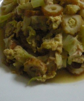 キャベツとツナの卵とじ(白菜OK)ク・普
