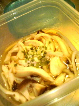レンジで♪松茸風エリンギの酒蒸し