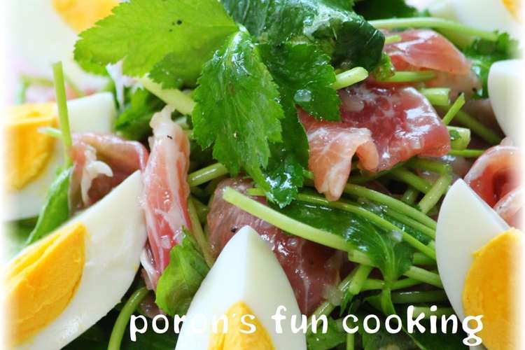 生ハムと三つ葉のフレッシュマリネ レシピ 作り方 By ぽろん５２６ クックパッド 簡単おいしいみんなのレシピが354万品