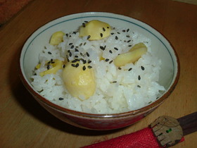 秋を感じて★栗ごはん