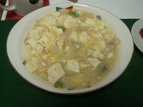 豆腐のとろとろカニ餡かけ