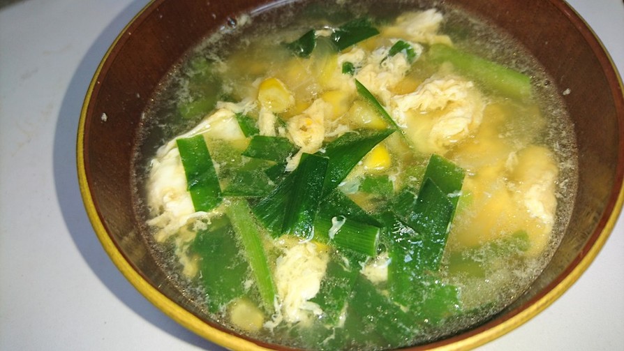 ニラ玉スープの画像