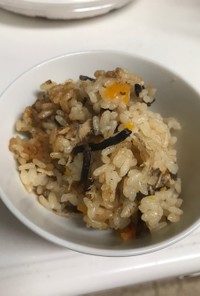 ひじきとツナの炊き込みご飯(о´∀`о)