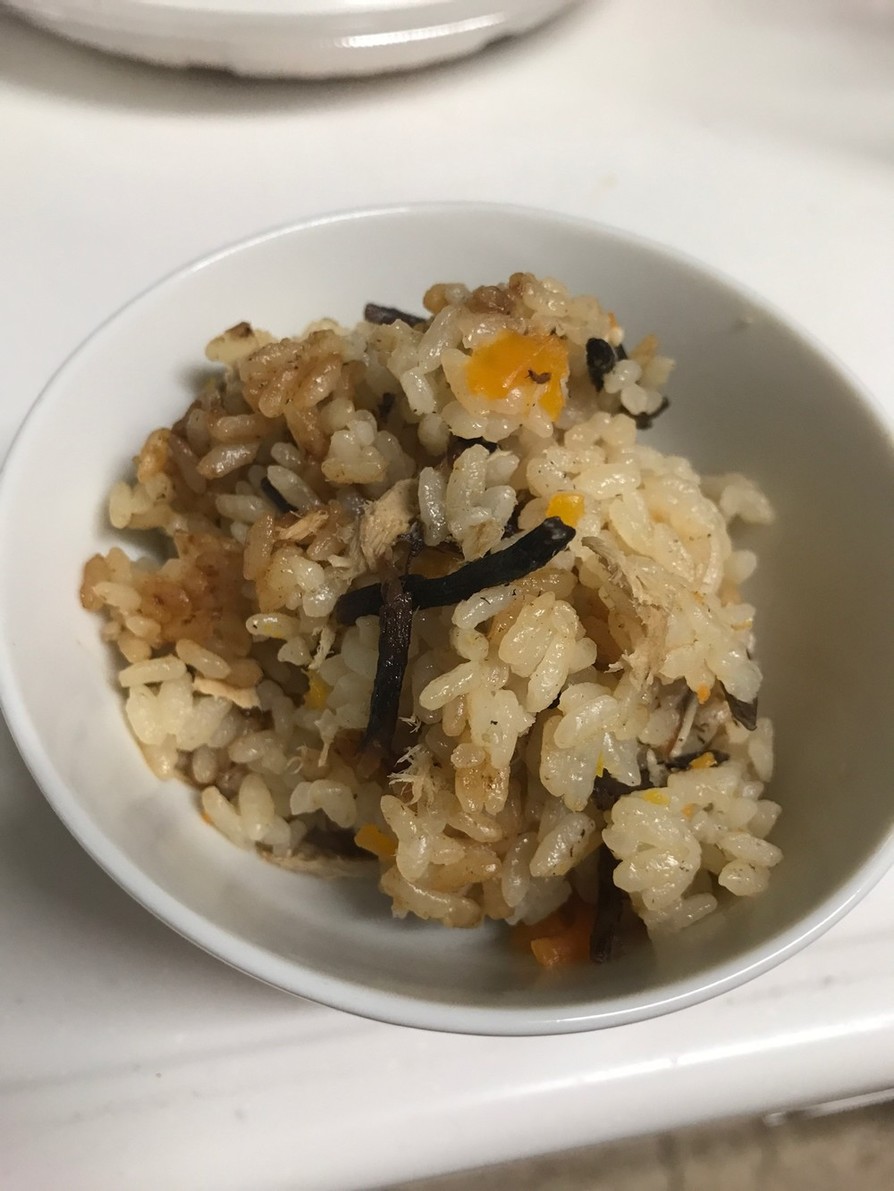 ひじきとツナの炊き込みご飯(о´∀`о)の画像