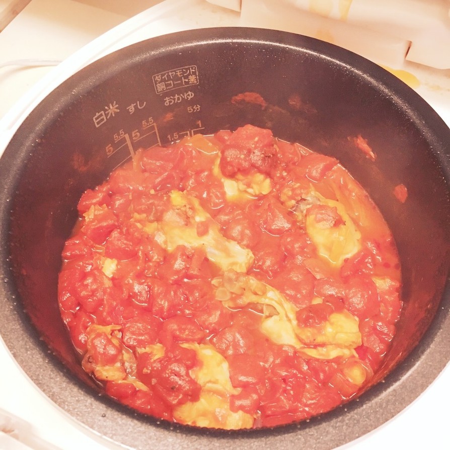 簡単!炊飯器で鶏肉のトマト煮込み♡の画像