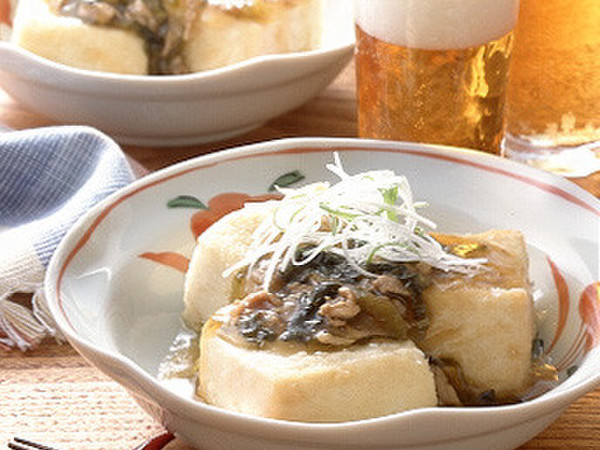 揚げだし豆腐の中国風あんかけ