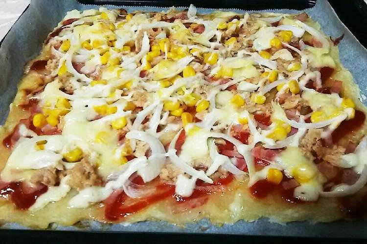 発酵なし 小麦粉のみで作る超簡単天板ピザ レシピ 作り方 By Sweet りんご クックパッド 簡単おいしいみんなのレシピが356万品