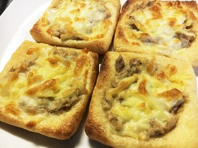 糖質オフ!油揚げでツナマヨピザ☆