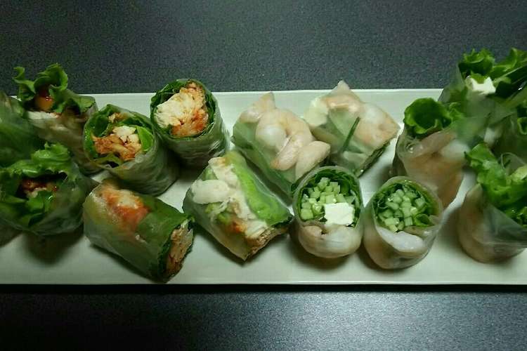 生ハムとクリームチーズとエビの生春巻き レシピ 作り方 By ぺたっち クックパッド 簡単おいしいみんなのレシピが354万品