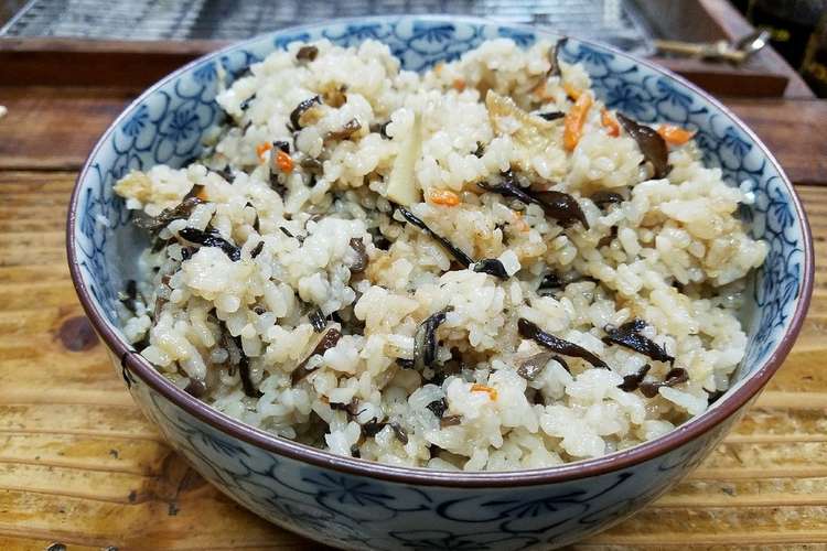季節の山菜おこわ風 W 炊飯器で レシピ 作り方 By 華心kako クックパッド