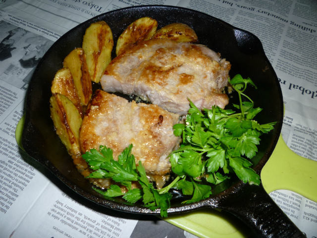 イシスキで豚ロースのブロック肉のステーキの画像