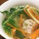 パクチー生姜団子の中華スープ