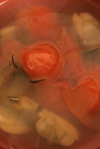 あさりとトマトのスープ