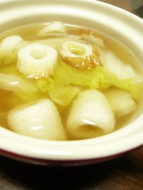 白菜とちくわ♡簡単♪あっさりスープ!