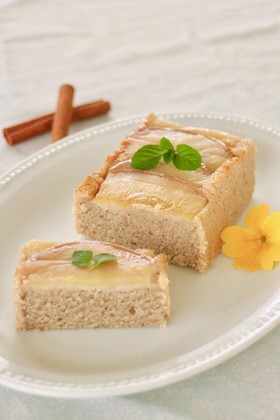 vegan,グルテンフリーりんごのケーキ
