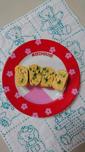 お弁当。卵焼き。ねぎ入り。