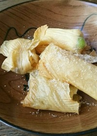 枝豆チーズのゆばロール