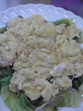 簡単「さくっとかに玉風」