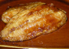 うなぎのたれで、あじの蒲焼(ク・普共通)
