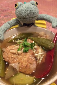 ♧豚ひき肉ピカタのきゅうりスープ
