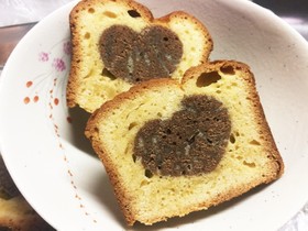 ハートのパウンドケーキ