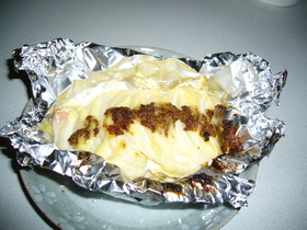 鮭のホイール焼き☆粒マスタードバージョン