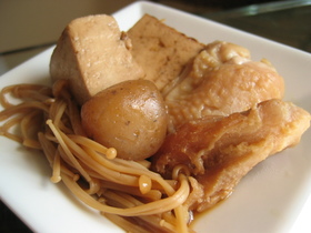 鶏肉で肉豆腐♪