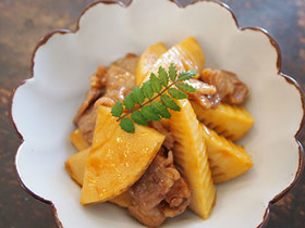 タケノコと豚肉の簡単♪煮物