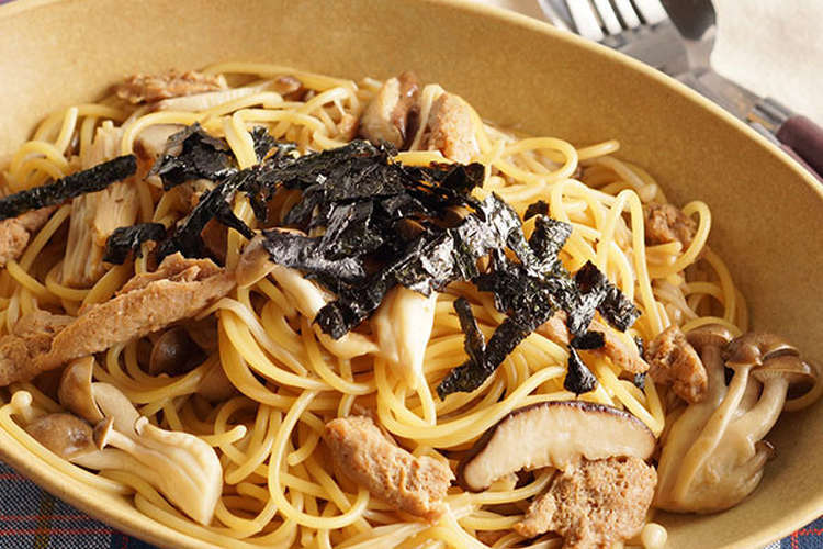 大豆のお肉ときのこのバターしょうゆパスタ レシピ 作り方 By マルコメレシピ クックパッド 簡単おいしいみんなのレシピが352万品