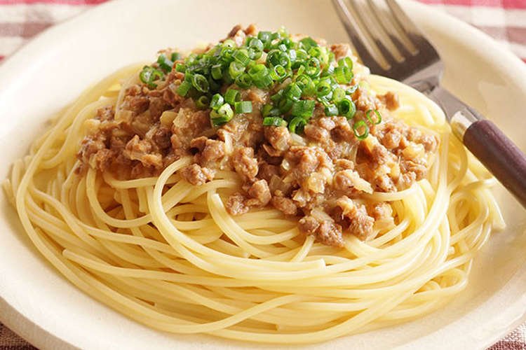 大豆のお肉の肉みそスパゲティ レシピ 作り方 By マルコメレシピ クックパッド 簡単おいしいみんなのレシピが360万品